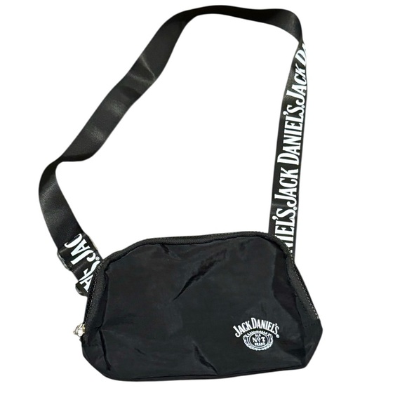 Jack Daniels Fanny Pack Waist Bag Bum Bag Great Condition Black White - Picture 1 of 9